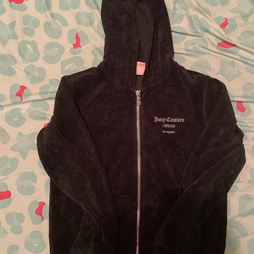 Juicy Couture x Forever 21 black velvet jacket